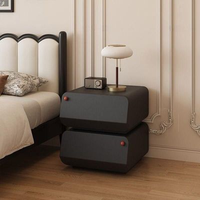 Modern Nightstand Bedside Table - Black