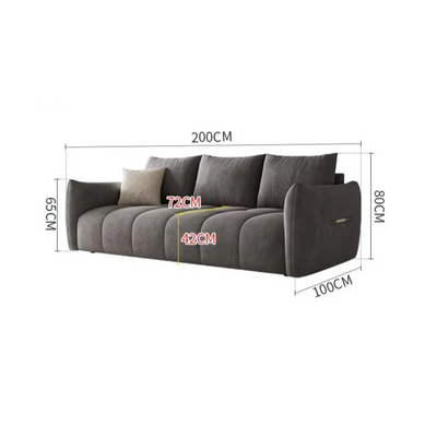 Living room 3-Seater Sofa - Gray Living room 3-Seater Sofa - Gray