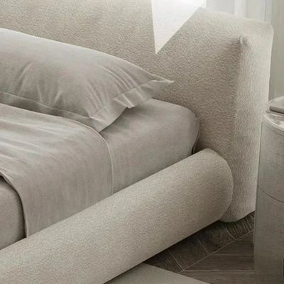 Boucle Contemporary Bed Frame - Queen Size - 150×200