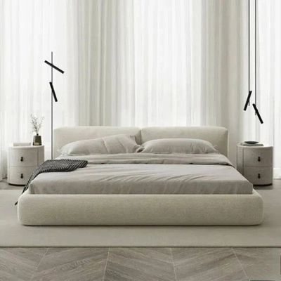 Boucle Contemporary Bed Frame - King Size - 180×200