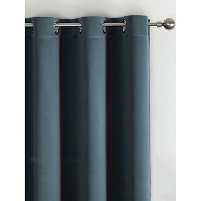 Premium Quality Blackout Curtains 2-Piece Large Size (140x270cm) for Bedroom | Living Room, Color Pearl Blue