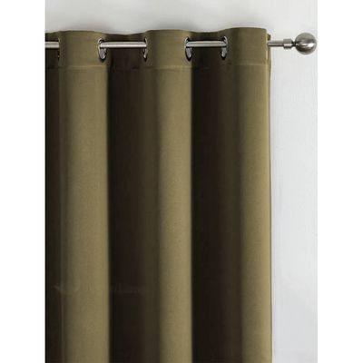 Premium Quality Blackout Curtains 2-Piece Large Size (140x270cm) for Bedroom | Living Room, Color Light Brown