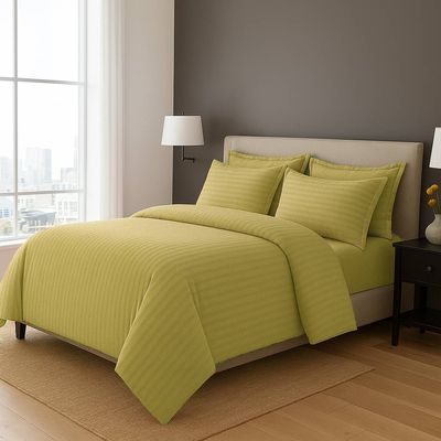 4-Piece Duvet Cover Set –Single Size, Includes 1 Duvet Cover(150x200cm), 1 Fitted Sheet(120x200+20cm) 2 Pillowcases(53x75cm)