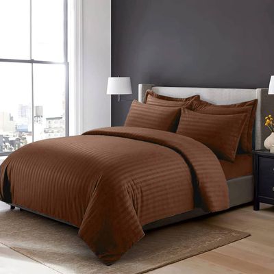 4-Piece Duvet Cover Set –Single Size, Includes 1 Duvet Cover(150x200cm), 1 Fitted Sheet(120x200+20cm) 2 Pillowcases(53x75cm)