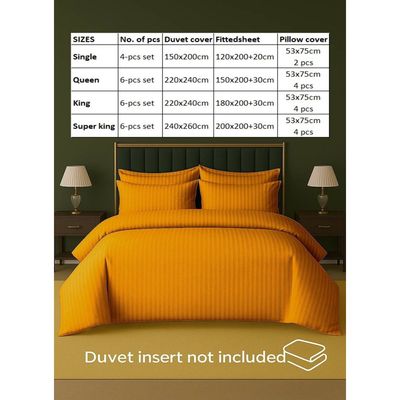 4-Piece Duvet Cover Set –Single Size, Includes 1 Duvet Cover(150x200cm), 1 Fitted Sheet(120x200+20cm) 2 Pillowcases(53x75cm)