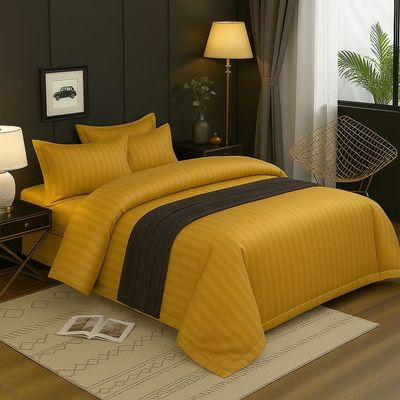 4-Piece Duvet Cover Set –Single Size, Includes 1 Duvet Cover(150x200cm), 1 Fitted Sheet(120x200+20cm) 2 Pillowcases(53x75cm)