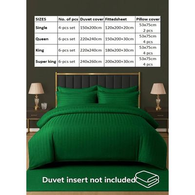 4-Piece Duvet Cover Set –Single Size, Includes 1 Duvet Cover(150x200cm), 1 Fitted Sheet(120x200+20cm) 2 Pillowcases(53x75cm)