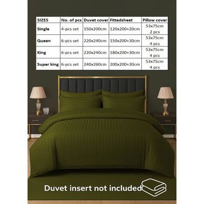 4-Piece Duvet Cover Set –Single Size, Includes 1 Duvet Cover(150x200cm), 1 Fitted Sheet(120x200+20cm) 2 Pillowcases(53x75cm)