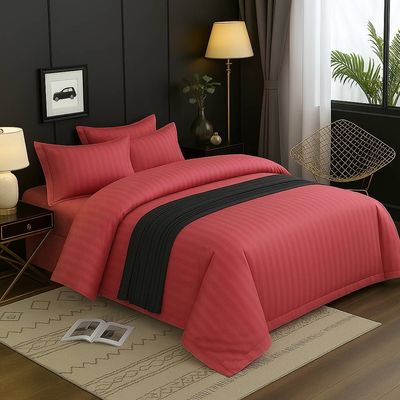 4-Piece Duvet Cover Set –Single Size, Includes 1 Duvet Cover(150x200cm), 1 Fitted Sheet(120x200+20cm) 2 Pillowcases(53x75cm)