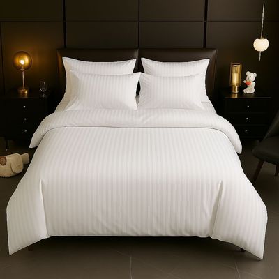 4-Piece Duvet Cover Set –Single Size, Includes 1 Duvet Cover(150x200cm), 1 Fitted Sheet(120x200+20cm) 2 Pillowcases(53x75cm)