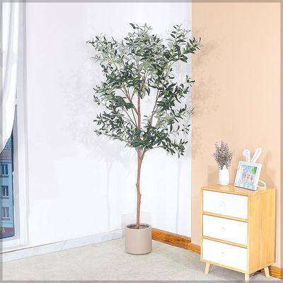 Yatai Artificial Olive Tree, 180cm Tall Realistic Potted Faux Plants with Green Leave & Faux Olives, Indoor/Outdoor Decor, Maintenance-Free & Long-Lasting Fake Plants Home Office Event Commercial Use