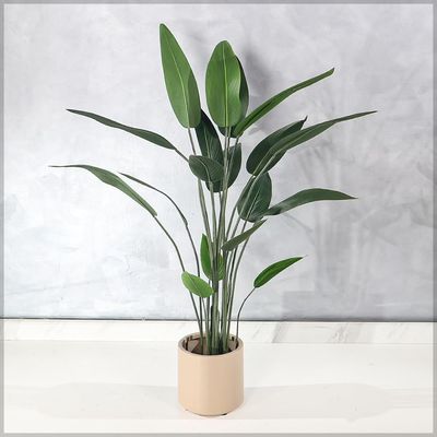 Yatai Bird of Paradise Artificial Plants with Pots, Realistic Faux Plants with Flexible Stem & Green Leaves, Maintenance-Free & No Watering Fake Plants for Home, Office, Event, Commercial Use (120cm)