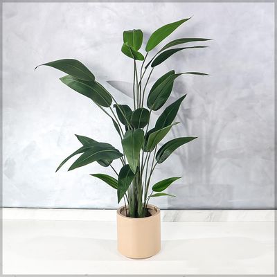 Yatai Bird of Paradise Artificial Plants with Pots, Realistic Faux Plants with Flexible Stem & Green Leaves, Maintenance-Free & No Watering Fake Plants for Home, Office, Event, Commercial Use (150cm)