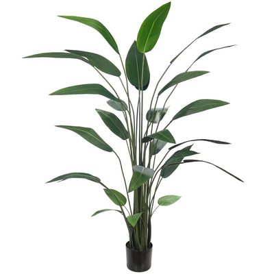 Yatai Bird of Paradise Artificial Plants with Pots, Realistic Faux Plants with Flexible Stem & Green Leaves, Maintenance-Free & No Watering Fake Plants for Home, Office, Event, Commercial Use (180cm)