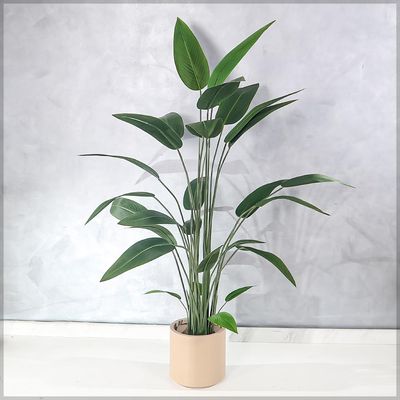 Yatai Bird of Paradise Artificial Plants with Pots, Realistic Faux Plants with Flexible Stem & Green Leaves, Maintenance-Free & No Watering Fake Plants for Home, Office, Event, Commercial Use (180cm)