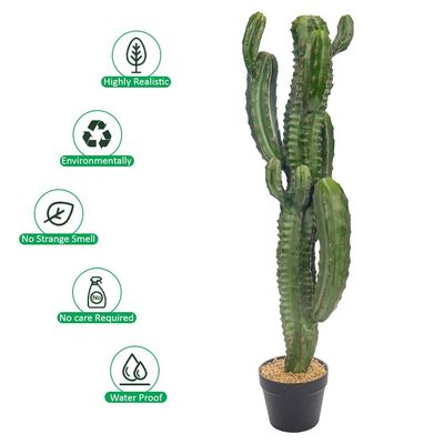 Yatai Artificial Cactus Plant, Realistic Green Succulent Fake Plants with Pot, Maintenance-Free, Waterproof & UV Resistant Decorative Faux Plant for Indoor & Outdoor Home, Office, Event Decor (105cm)