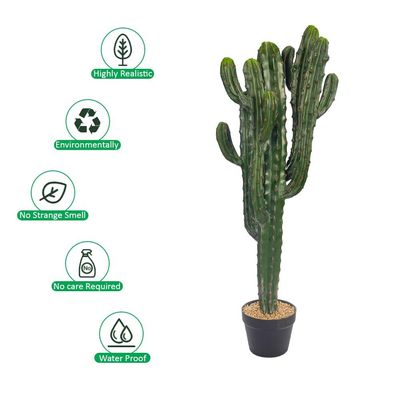 Yatai Artificial Cactus Plant, Realistic Green Succulent Fake Plants with Pot, Maintenance-Free, Waterproof & UV Resistant Decorative Faux Plant for Indoor & Outdoor Home, Office, Event Decor (103cm)