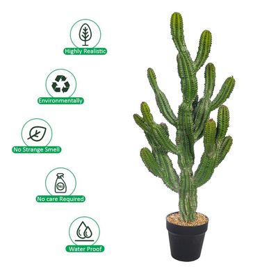 Yatai Artificial Cactus Plant, Realistic Spiky Design Fake Plants with Durable Waterproof Pot, UV Resistant & Maintenance-Free Floor Plant, Odor-Free Faux Plants for Home Office Event Garden (79cm)