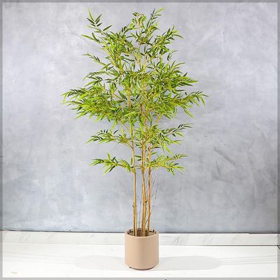 Yatai Artificial Bamboo Tree, Nearly Natural Artificial Plant with Pots, Realistic Green Leaves Fake Plants, UV Resistant & Maintenance-Free Faux Plants for Home, Office, Event & Garden Decor (160cm)