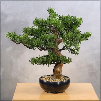 Yatai Artificial Bonsai Tree, Lifelike Faux Plants with Green Leaves & Pot, Maintenance-Free, No Watering, Long Lasting Faux Tree, Odorless & Waterproof Fake Plants for Event Home Office Decor (40cm)
