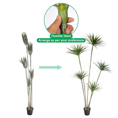 Yatai 7ft Tall Artificial Dracaena Tree, Nearly Natural Artificial Plants with Pots, Maintenance-Free & UV Resistant Fake Plants, Long-Lasting Faux Plants for Home, Office, Patio, Balcony Decor