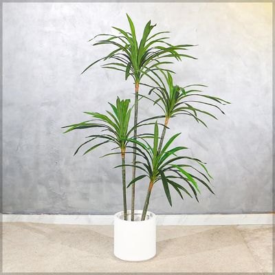 Yatai 5ft Artificial Yucca Tree, Nearly Natural Artificial Plants with Pots, Maintenance-Free & Long Lasting Faux Plants with Green Leaves & Flexible Stems, Fake Plant for Home, Office, Patio Decor