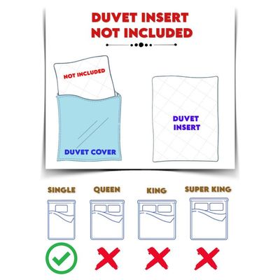 4 Pieces Single Size Bed Sheet Set With Duvet Cover Bedding Set - Dark Brown