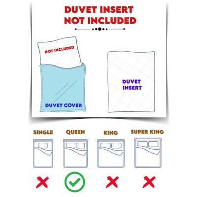 6 Pieces Queen Size Bed Sheet Set With Duvet Cover Bedding Set - Ivory