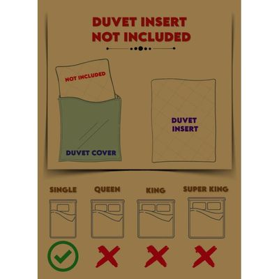 4 Pieces Striped Single Duvet Cover Set - Maroon