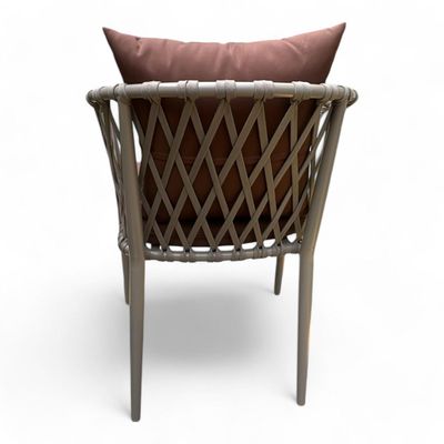 Suzx Modern Stylish Outdoor Lounge Armchair Weather-Resistant Patio Sofa Chair for Balcony, Garden, and Backyard