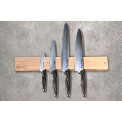 Samura Golf Set Of 4 Kitchen Knives: Paring Knife, Utility Knife, Slicing Knife, Chef'S Knife.