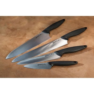 Samura Golf Set Of 4 Kitchen Knives: Paring Knife, Utility Knife, Slicing Knife, Chef'S Knife.