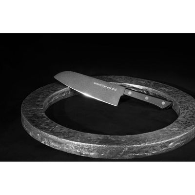 Samura Shadow Santoku Knife With Black Non-Stick Coating 7.0"/175 Mm