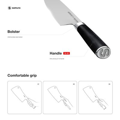 Samura Mo-V Cleaver 7.0"/180 Mm