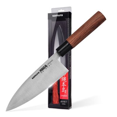 Samura Okinawa Deba Knife 6.7"/170 Mm Single-Edged Blade