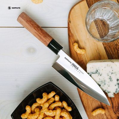 Samura Okinawa Deba Knife 6.7"/170 Mm Single-Edged Blade