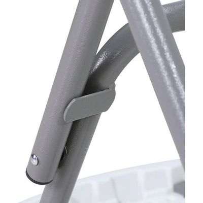 Jeffcoco Furniture Folding Round High Table - Foldable Table,W60cm*H110cm, White - For Home-Kitchen-Garden-Restaurant-Events-Camping-Cocktail-Walking dinner