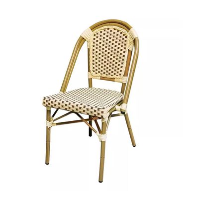 Jeffcoco Furniture bamboo relax chair for bacony,outdoor,coffee shop,restaurant chair,home chair,dining chair,retro style,wedding chair (Brown)
