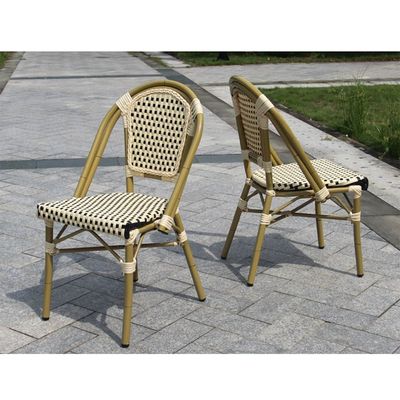 Jeffcoco Furniture bamboo relax chair for bacony,outdoor,coffee shop,restaurant chair,home chair,dining chair,retro style,wedding chair (Brown)