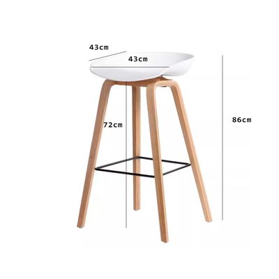 Jeffcoco Furniture High Bar Chair Bar Stool For Bar Counter Home Kitchen Dining Room Furniture (Grey Chair 1 Piece)