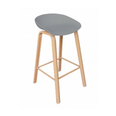 Jeffcoco Furniture High Bar Chair Bar Stool For Bar Counter Home Kitchen Dining Room Furniture (Grey Chair 1 Piece)