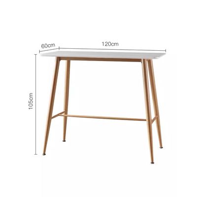 Jeffcoco Furniture 1.2m High Bar Table and Bar Stool Set For Bar Counter Home Kitchen Dining Room (Bar Table One Piece)