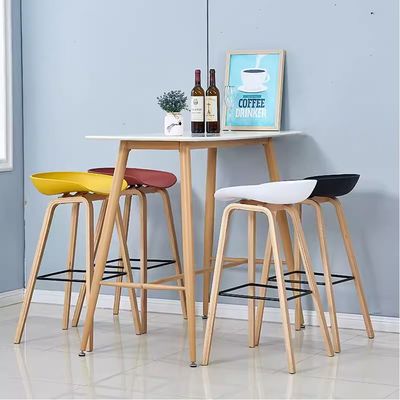 Jeffcoco Furniture 1.2m High Bar Table and Bar Stool Set For Bar Counter Home Kitchen Dining Room (Bar Table One Piece)