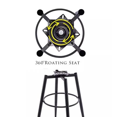 Jeffcoco Furniture Steel Bar Stool,High Bar Chair Counter Chair Bar Stool Indoor Chair Home Bar Stool 4 leg High Chair (Set Of 2)
