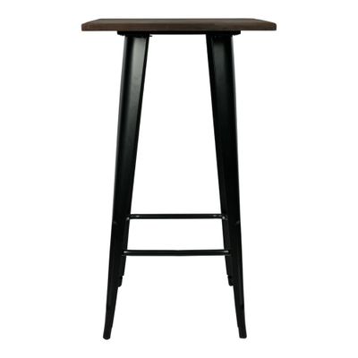 Jeffcoco Furniture Wooden Bar Table Chair,Black Walnut Wood High Table Counter,Home Bar Furniture For Kitchen Dining (Bar Table)