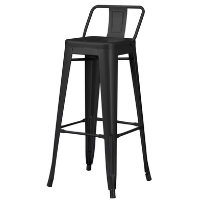 Jeffcoco Furniture Bar Table Chair,Black High Chair,Black Steel Bar Stool,Home Bar Furniture Kitchen Dining (Bar Chair 1)