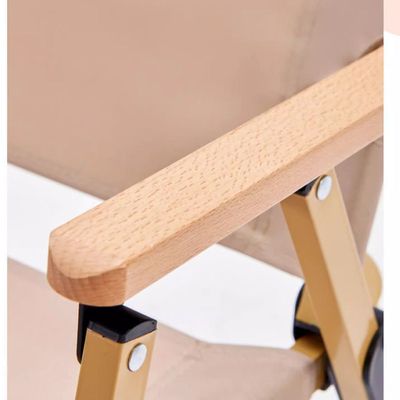 Jeffcoco Furniture Camping Folding Ultralight Chair for Outdoor Hiking,Backpacking Chair with Aluminum Bracket Stable Collapsible Camp with Wooden Handle ,Fishing,Picnic,Travel