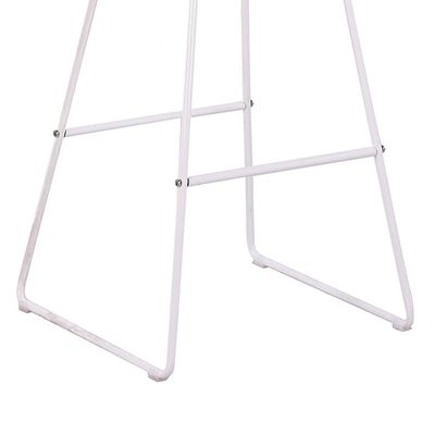 Jeffcoco Furniture Bar Stool, High Bar Chair White Steel Frame Leather Seat Chair For Kitchen Bar table Dining Chair (Two Piece)