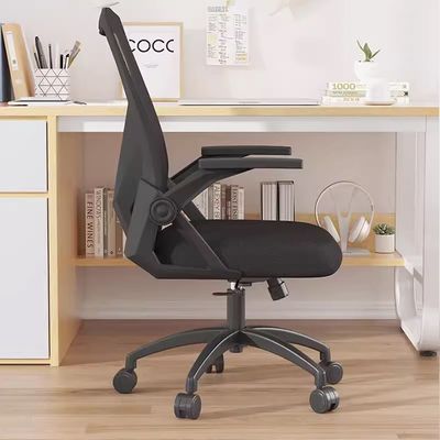 Jeffcoco Furniture Ergonomic Office Chair,Low-Back With Wheels,Breathable Mesh Cusion, Comfortable Seat,Adjustable, Soundproof wheel Rotating Desk Chair