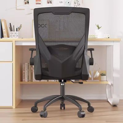 Jeffcoco Furniture Ergonomic Office Chair,Low-Back With Wheels,Breathable Mesh Cusion, Comfortable Seat,Adjustable, Soundproof wheel Rotating Desk Chair